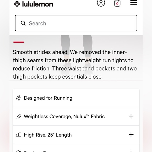 Fast and Free High-Rise Tight 25” Pockets 4 - Picture 8 of 8